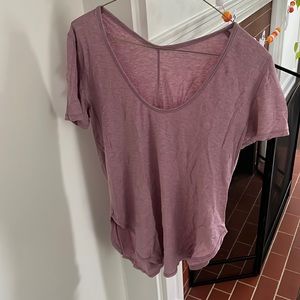 Purple lululemon short sleeve shirt size 4
